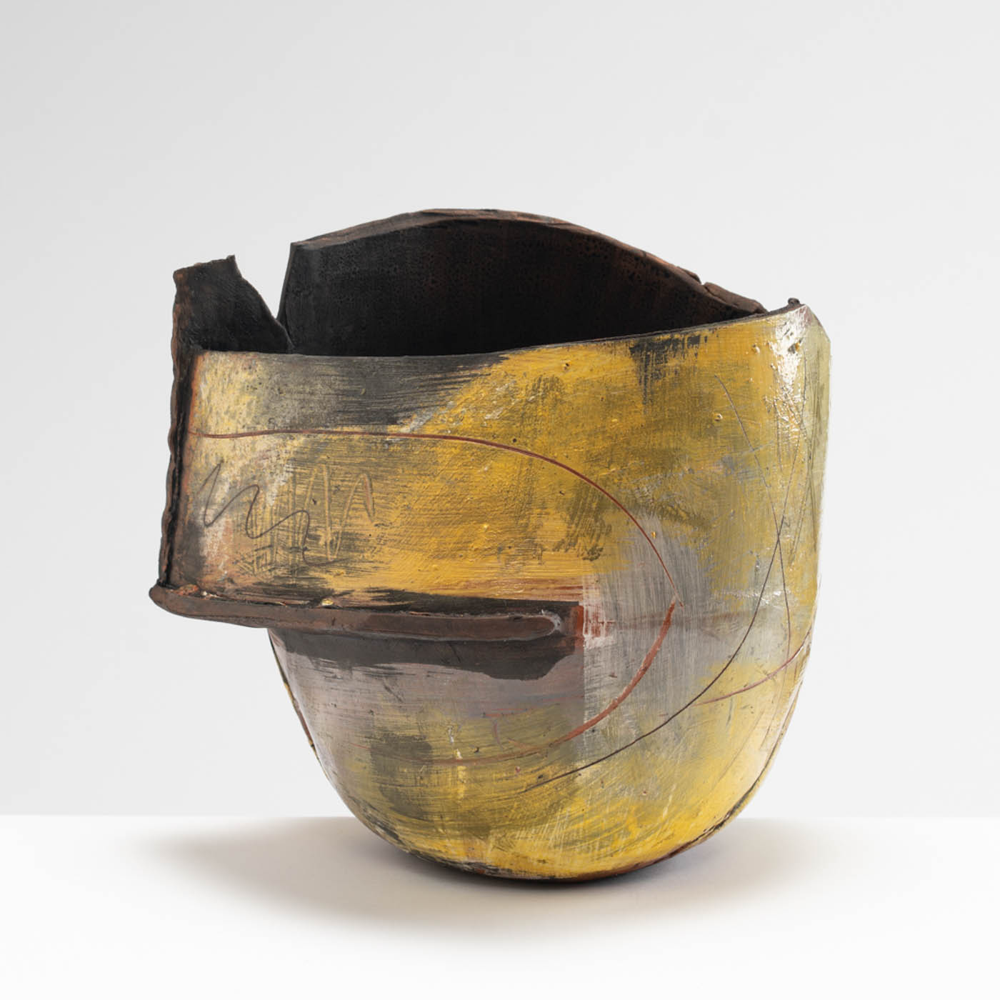 ES582Y70 Large Yellow Fragmented Vessel