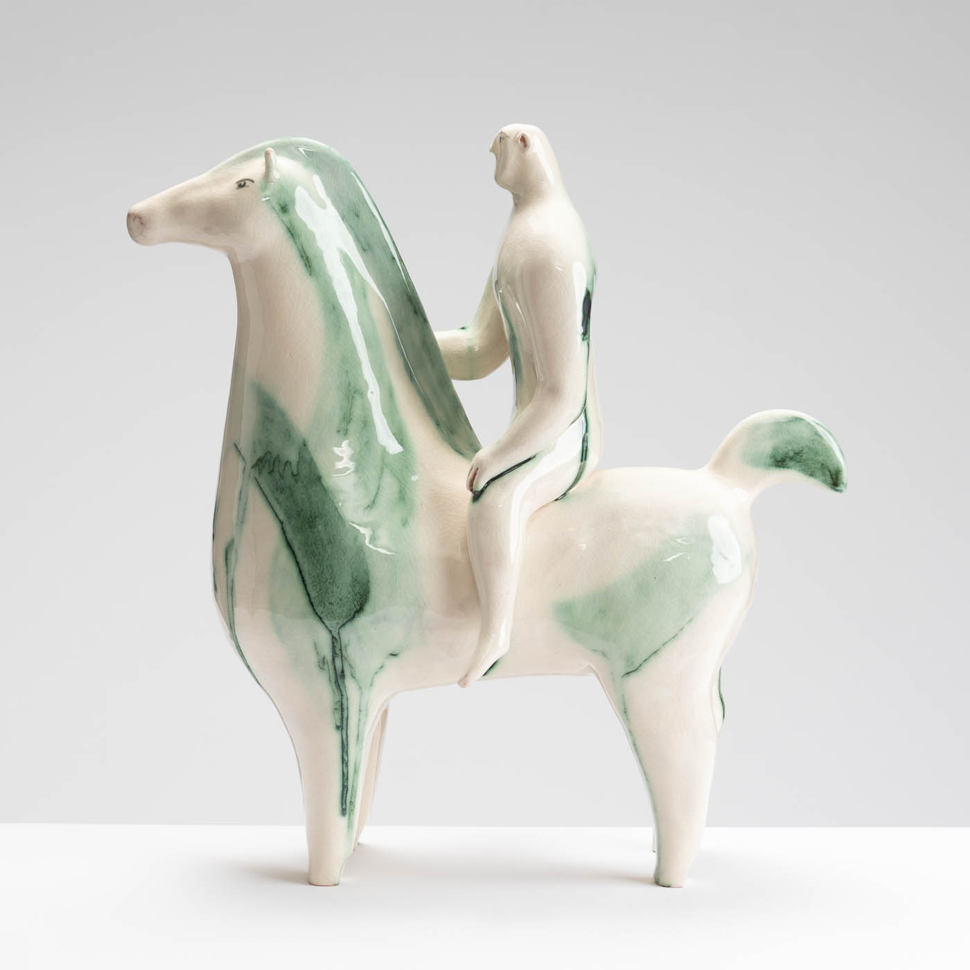 JS314Y406 Horse and Rider - Man