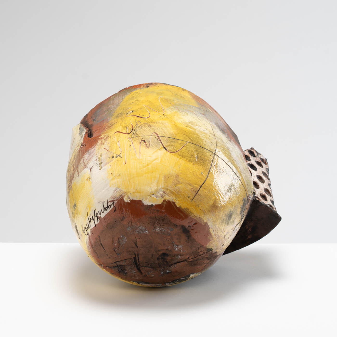 ES582Y70 Large Yellow Fragmented Vessel