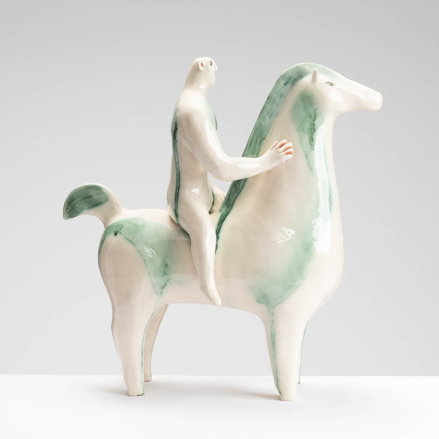 JS314Y406 Horse and Rider - Man