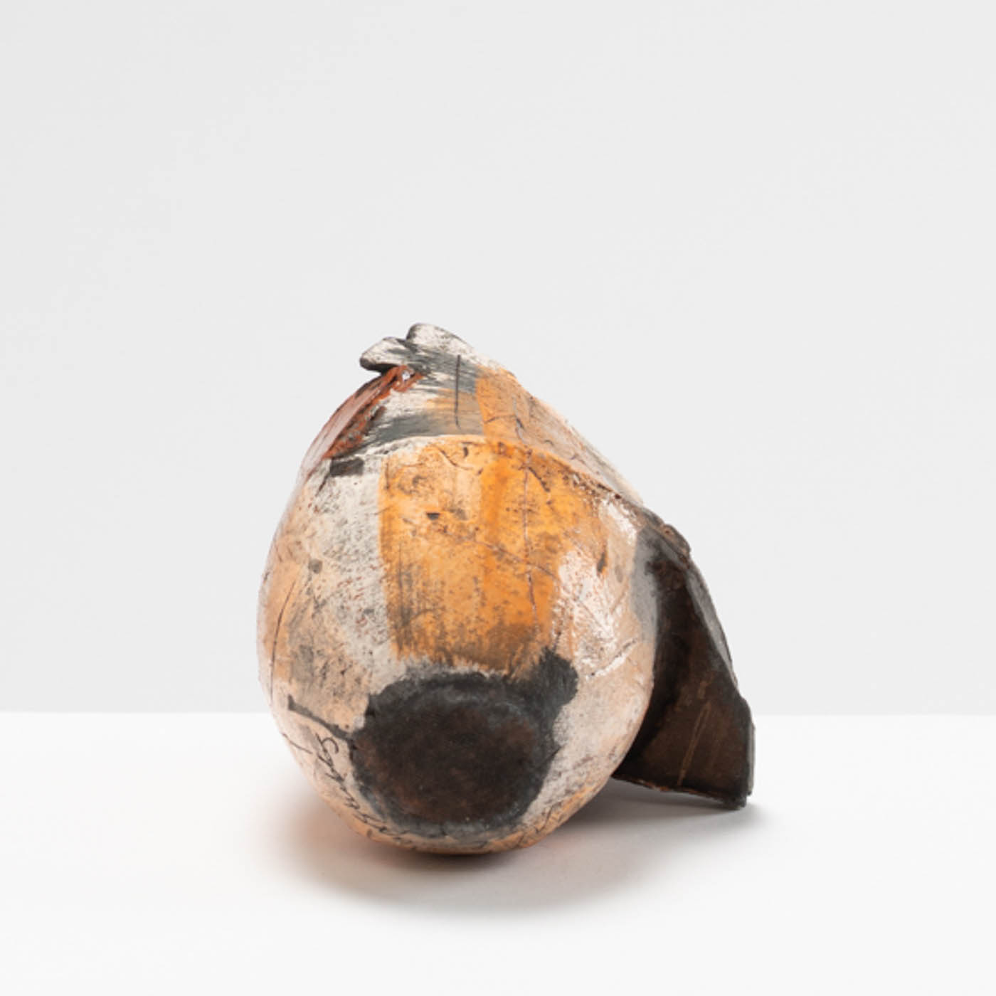 ES582Y73 Small Orange Fragmented Vessel