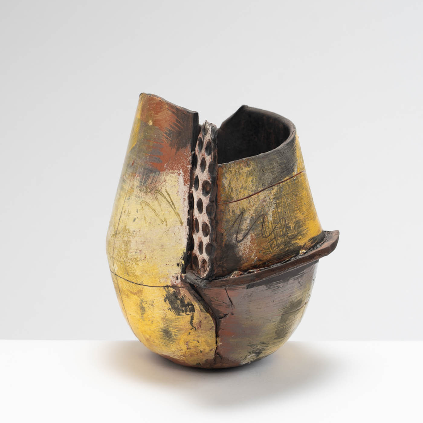 ES582Y70 Large Yellow Fragmented Vessel