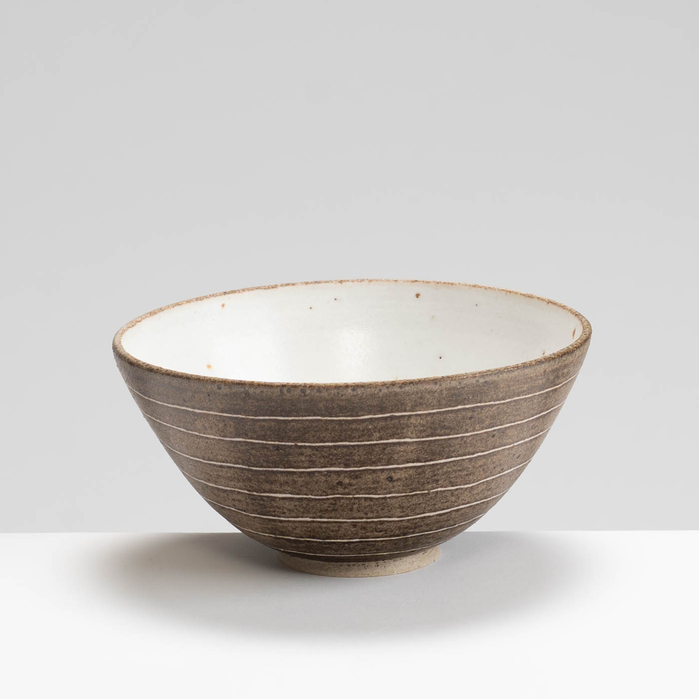 AP575Y76 Brown Stripy Small Bowl