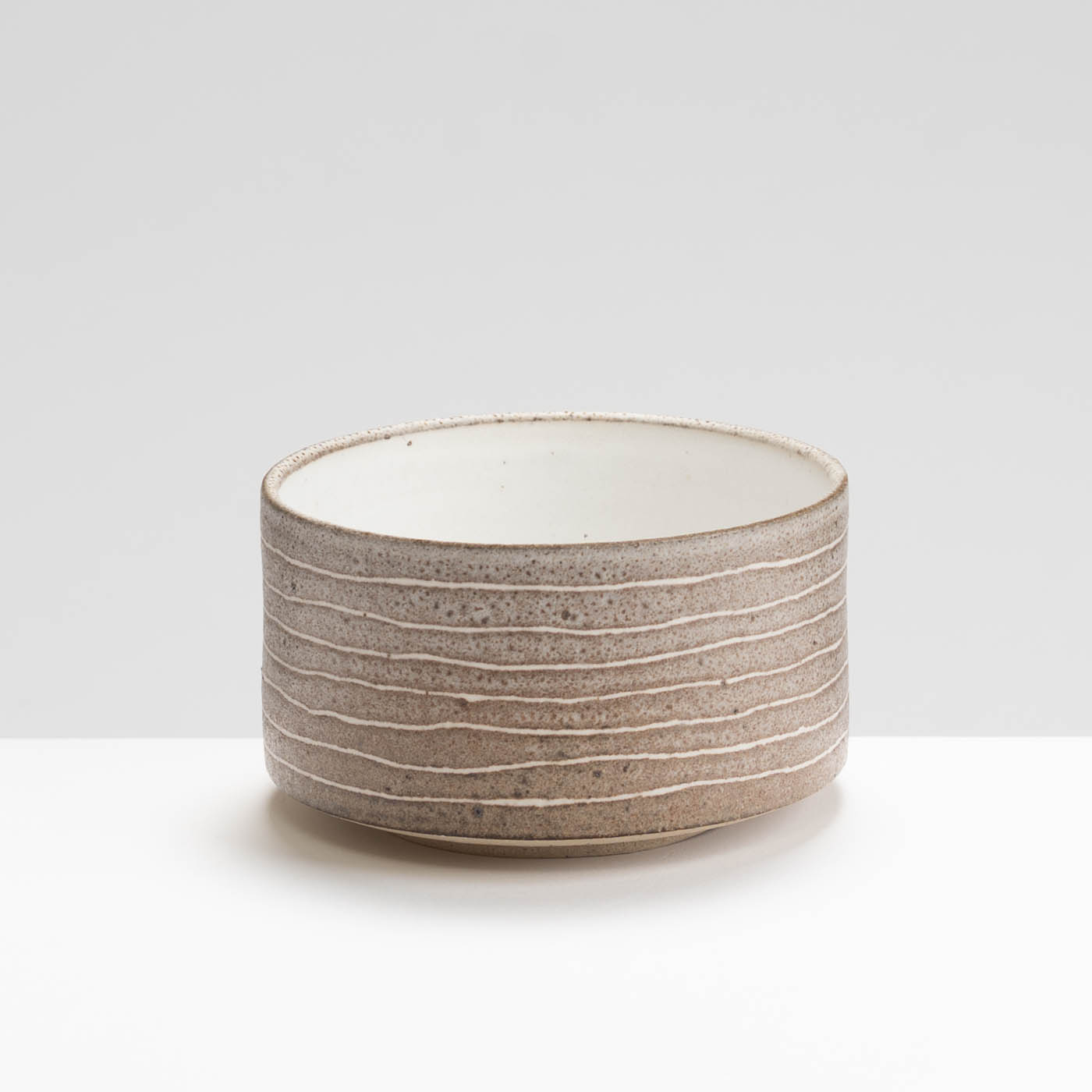 AP575Y67 Brown Stripy Small Straight Sided Bowl