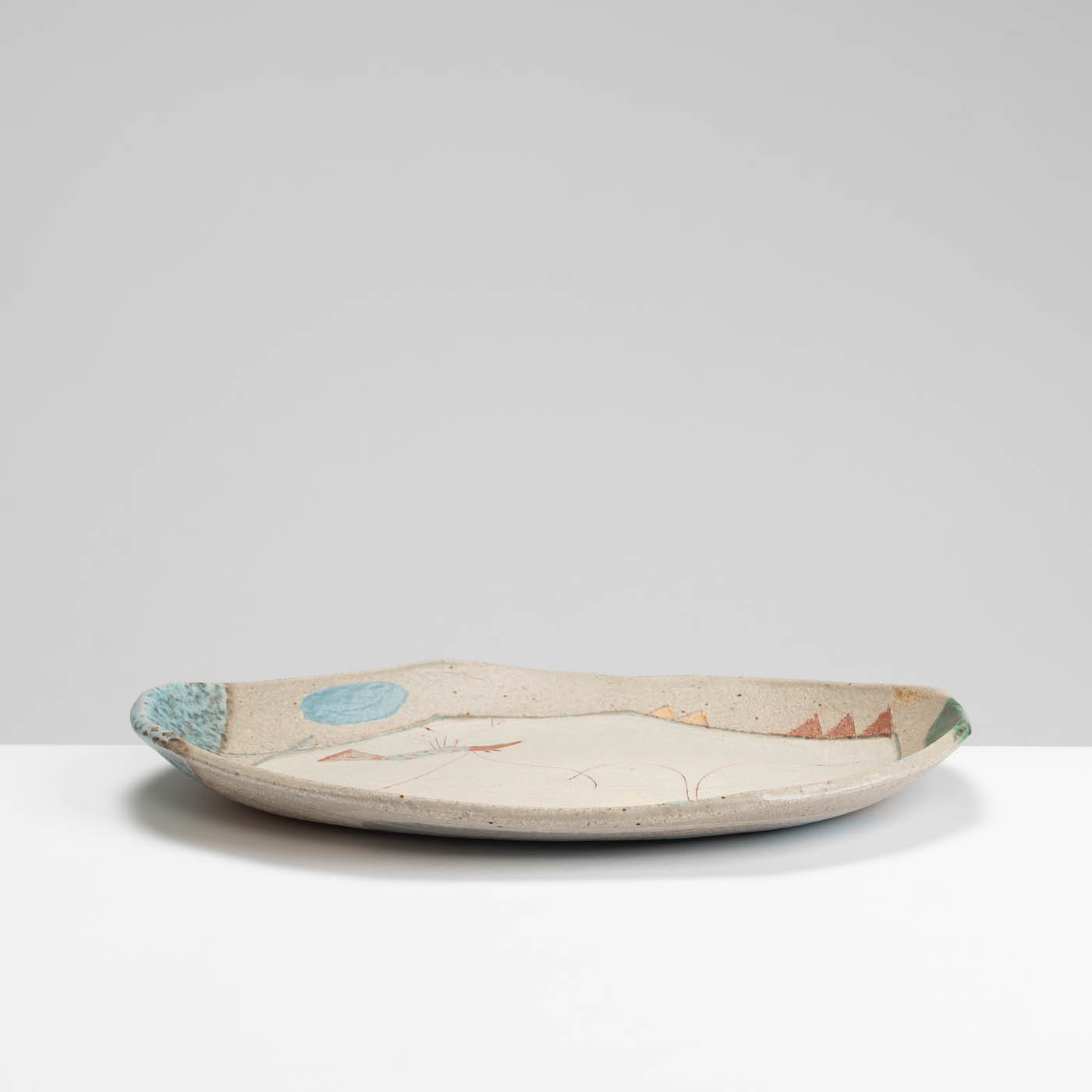 JFK394Y444 Oval Shrimp Plate
