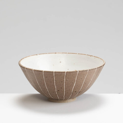 AP575Y72 Brown Stripy Small Bowl