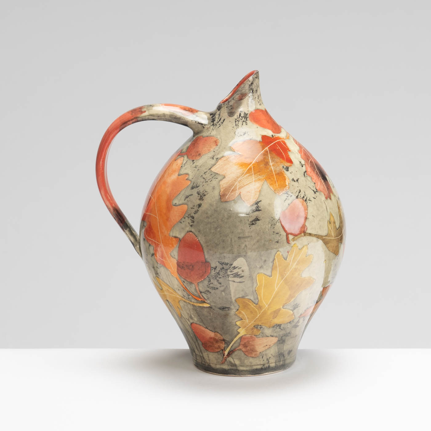 SM242Y1023 Oil Jug - Red oak leaves