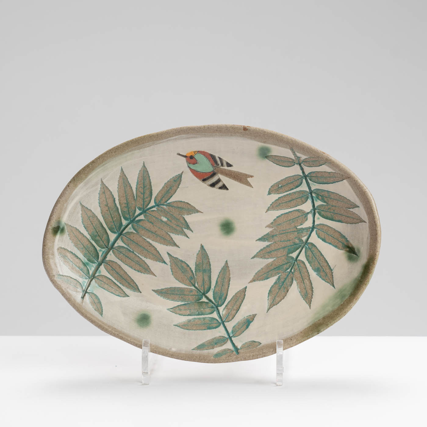 JFK394Y443 Oval Goldcrest Plate