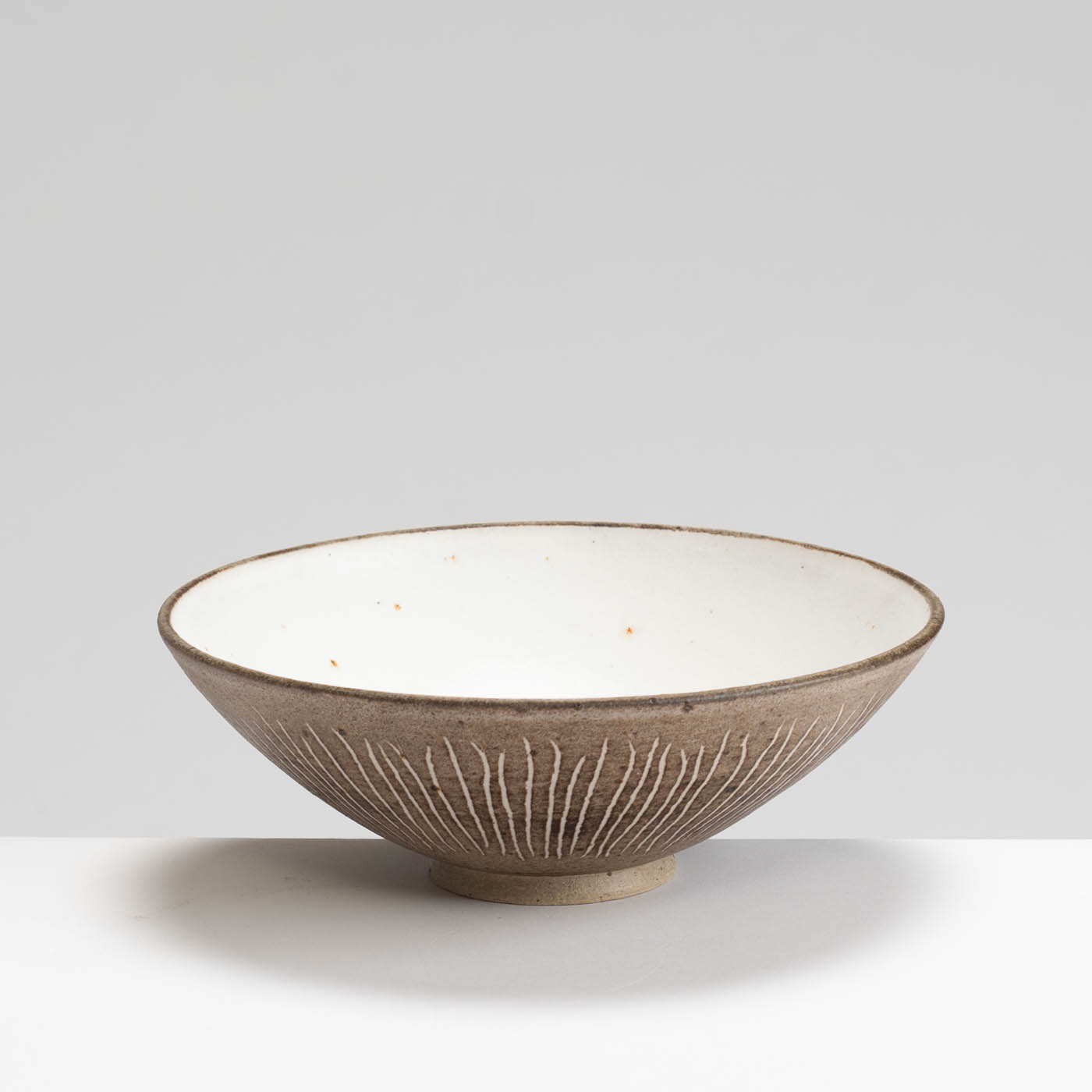 AP575Y75 Brown Stripy Small Bowl