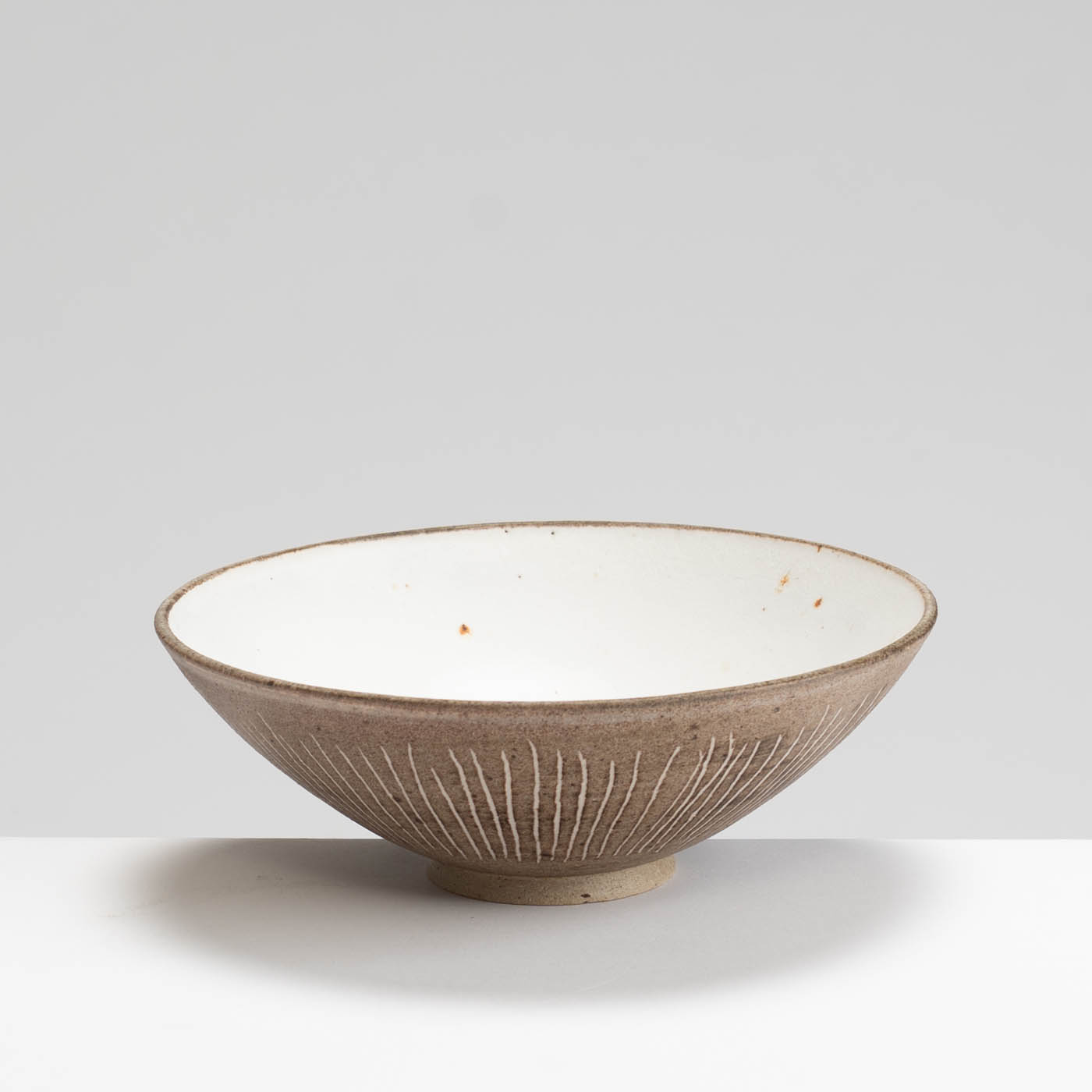 AP575Y75 Brown Stripy Small Bowl