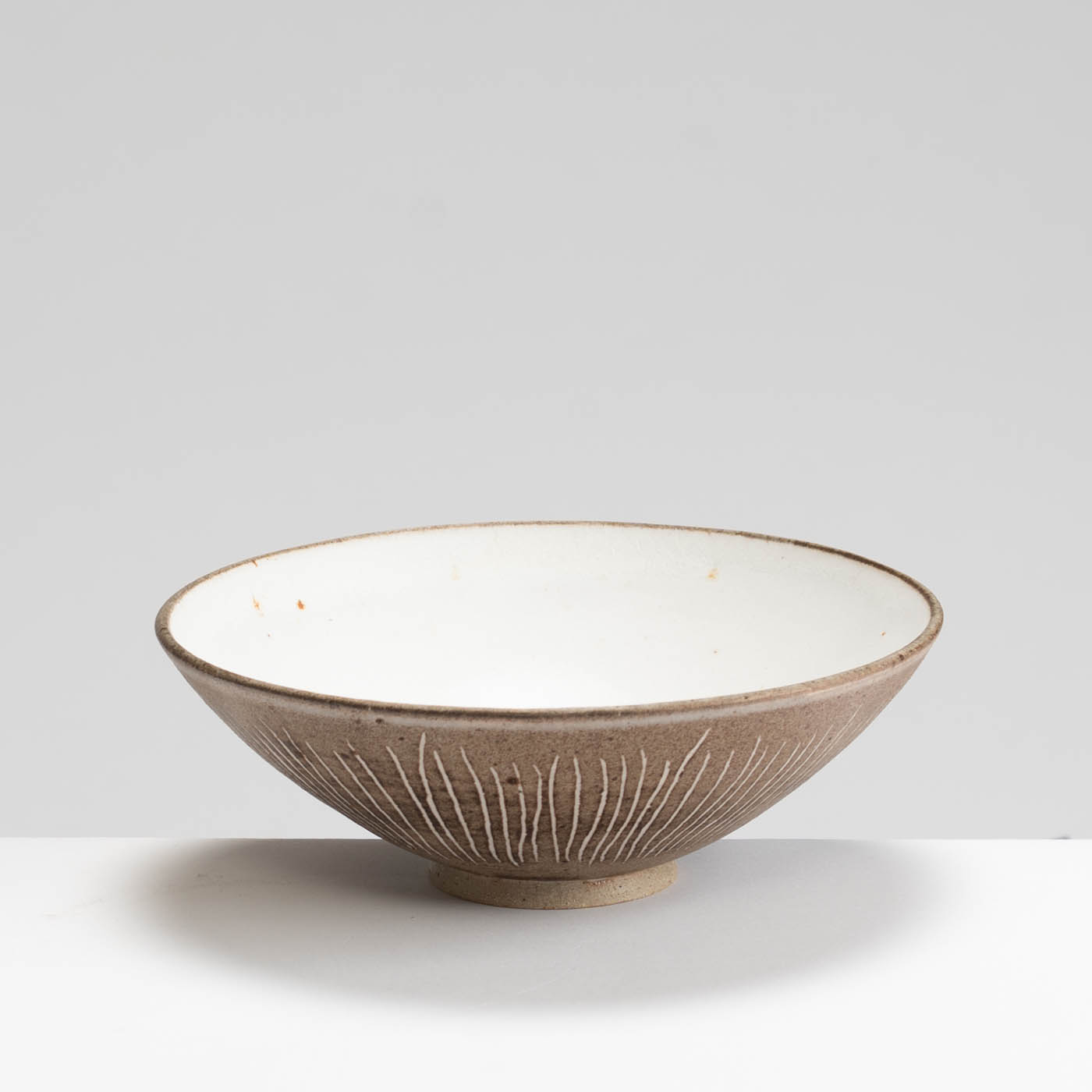 AP575Y75 Brown Stripy Small Bowl