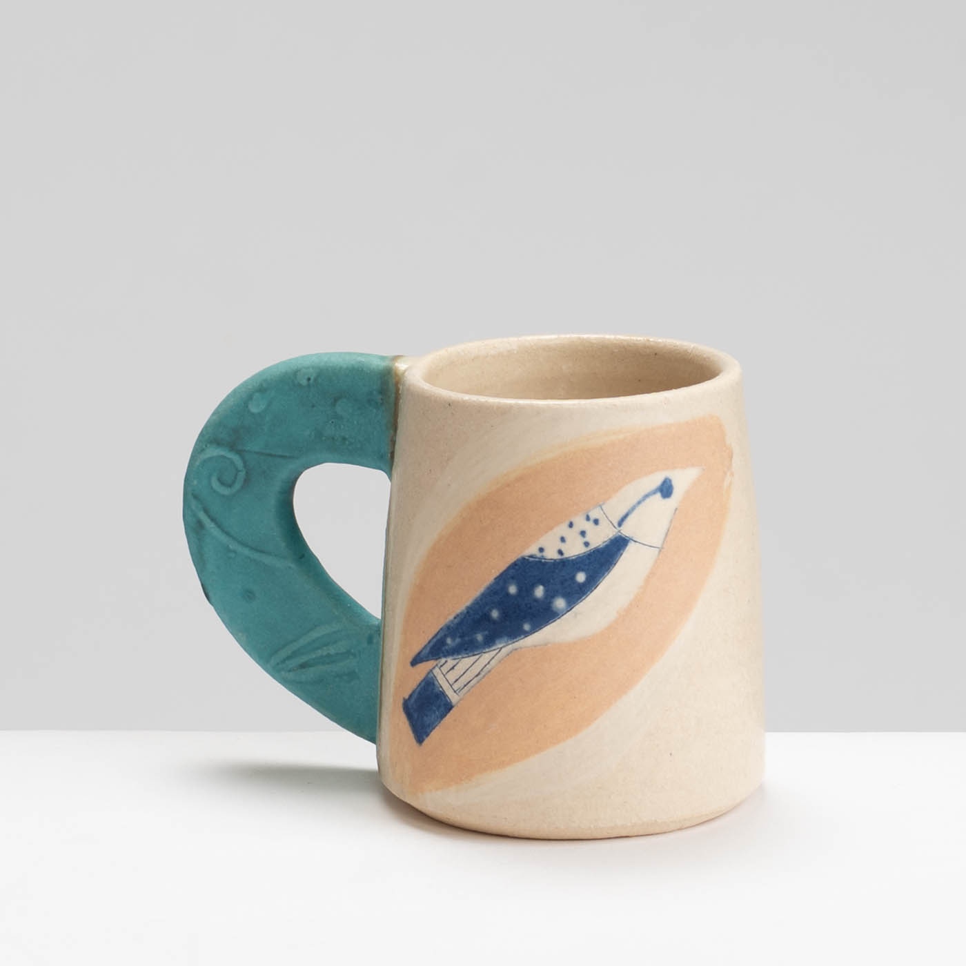 JFK394Y450 Bird and Leaf Cup