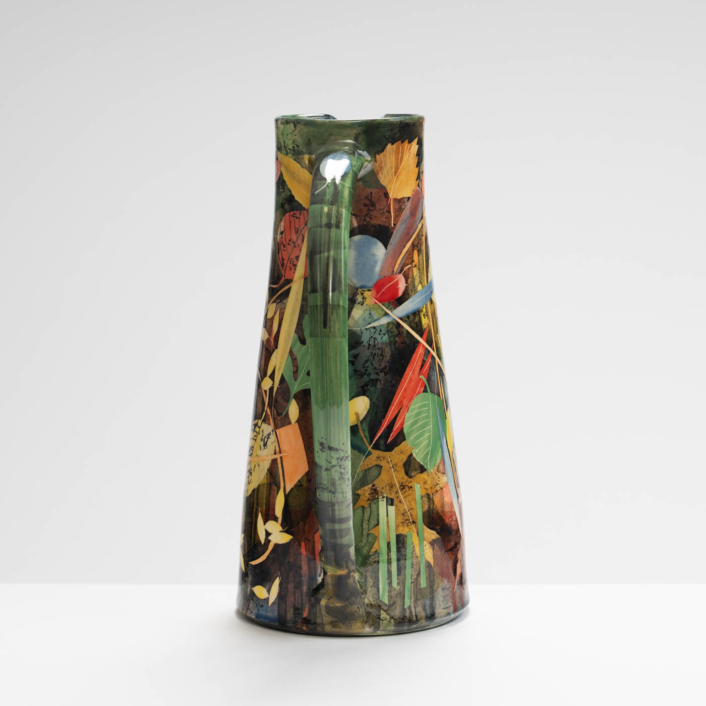 SM242Y1009 Tall Jug - Multi coloured leaves and stalks