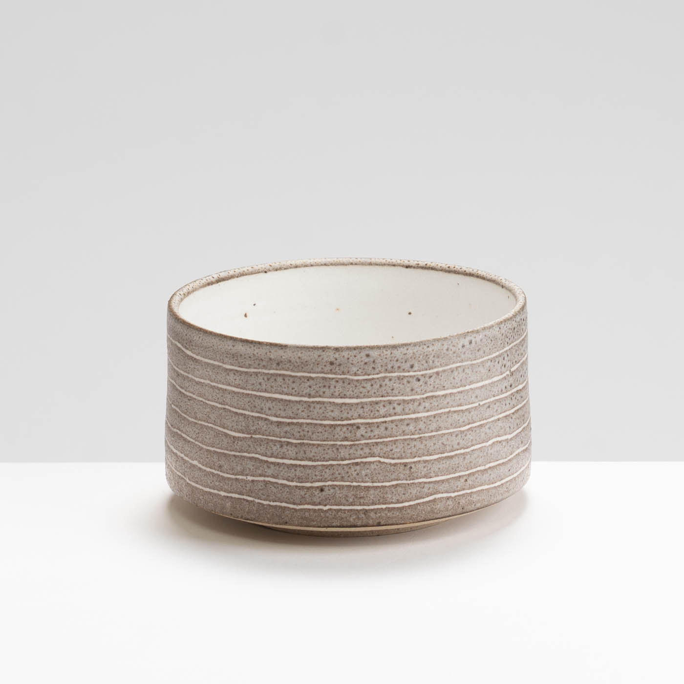 AP575Y67 Brown Stripy Small Straight Sided Bowl