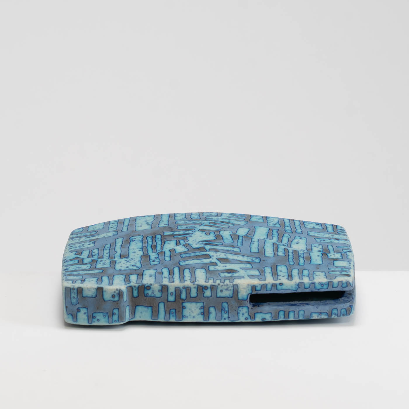PB161X685 Small Dark Blue Slab Vessel