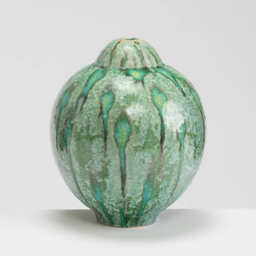 PB161X686 Green Vessel with Crystals