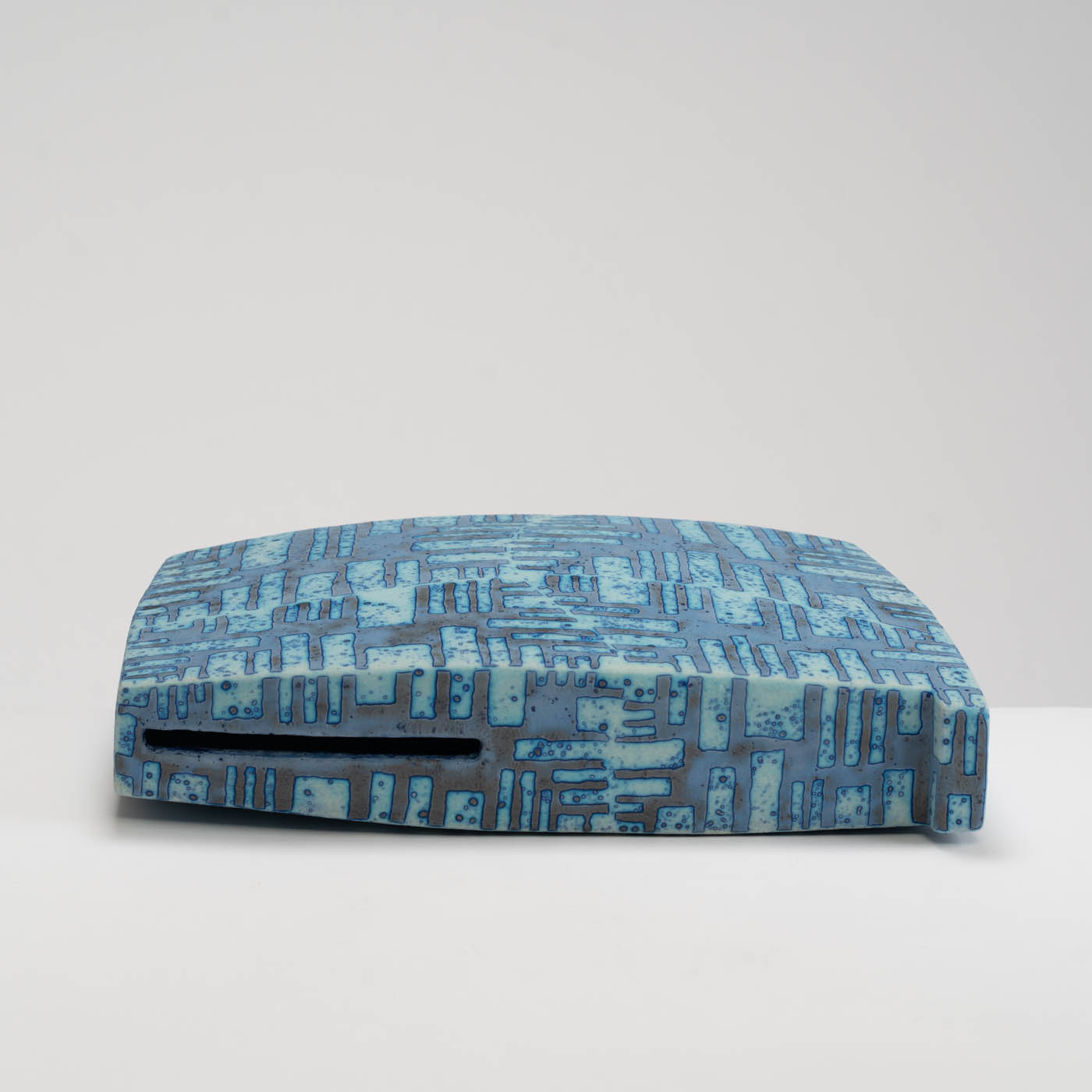 PB161X708 Dark Blue Slab Vessel