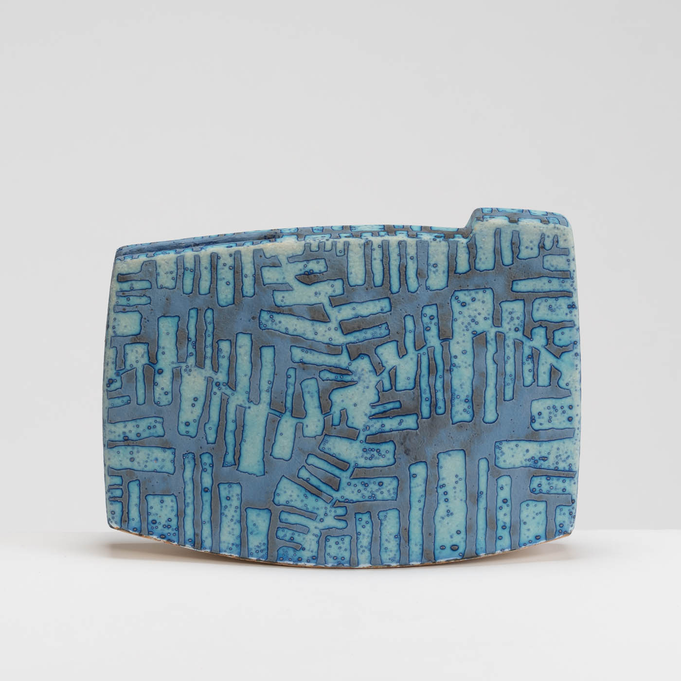 PB161X685 Small Dark Blue Slab Vessel