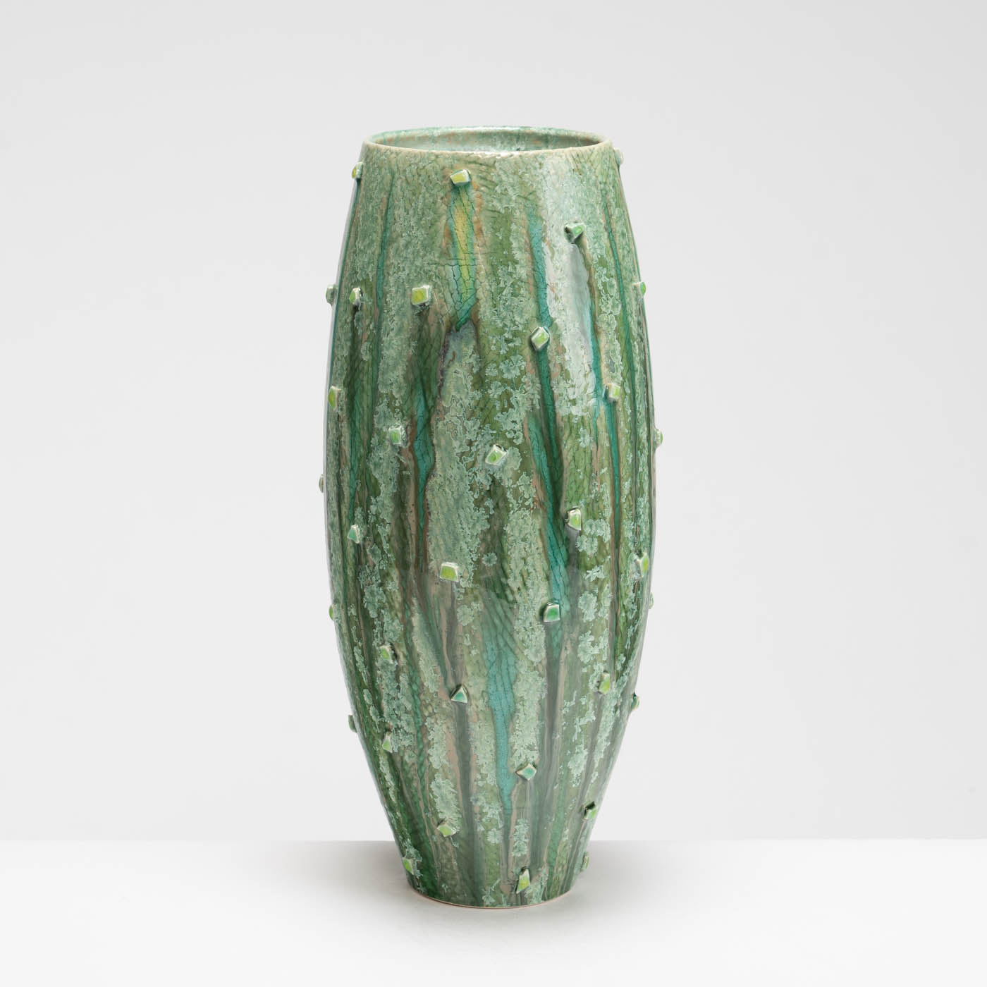 PB161X717 Tall Green Vessel