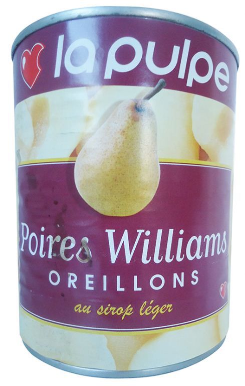 Poires 1/2 au sirop léger - LA PULPE - Boite 4/4