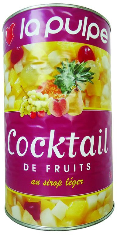 Cocktail de fruits au sirop léger - LA PULPE - Boite 5/1