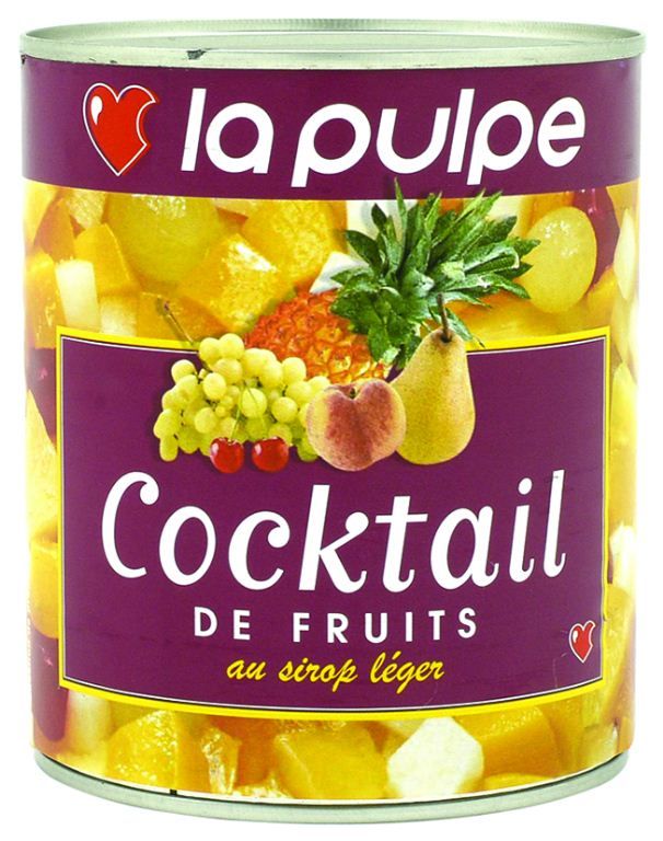 Cocktail de fruits au sirop léger - LA PULPE - Boite 4/4