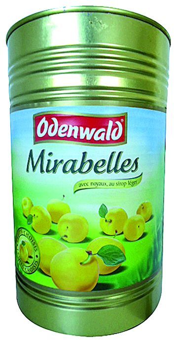 Mirabelles au sirop léger - ODENWALD - Boîte 5/1