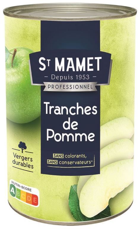 Pommes en tranches au sirop - ST MAMET - Boite 5/1