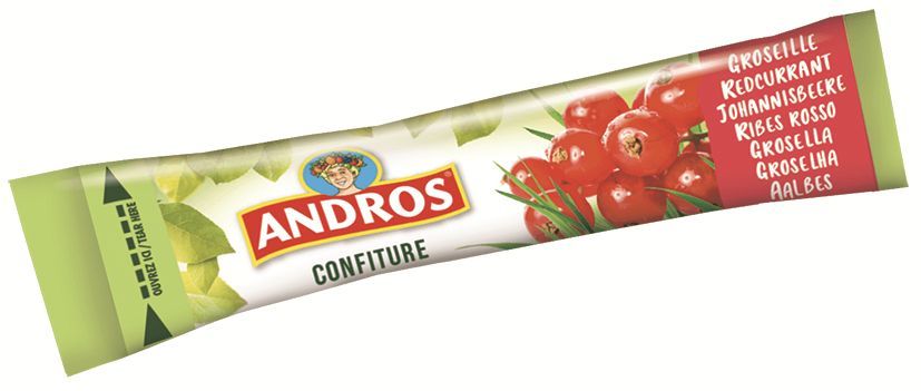 Confiture de groseilles - ANDROS - Carton de 100 sticks