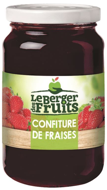 Confiture de fraises - LE BERGER DES FRUITS - Pot de 440 g