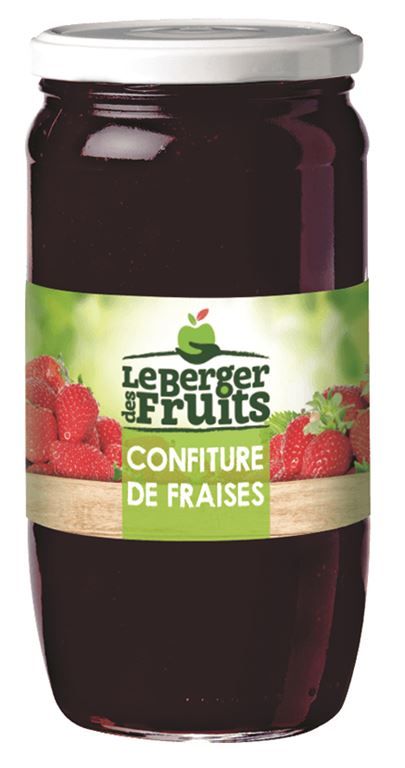 Confiture de fraises - LE BERGER DES FRUITS - Pot verre de 1 kg