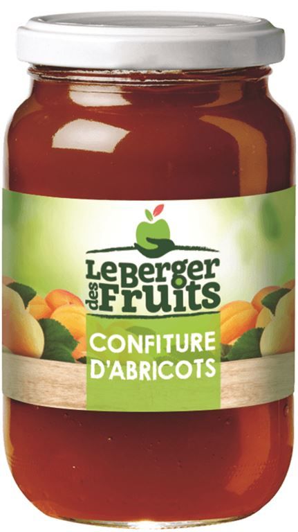 Confiture d'abricots - LE BERGER DES FRUITS - Pot de 440 g