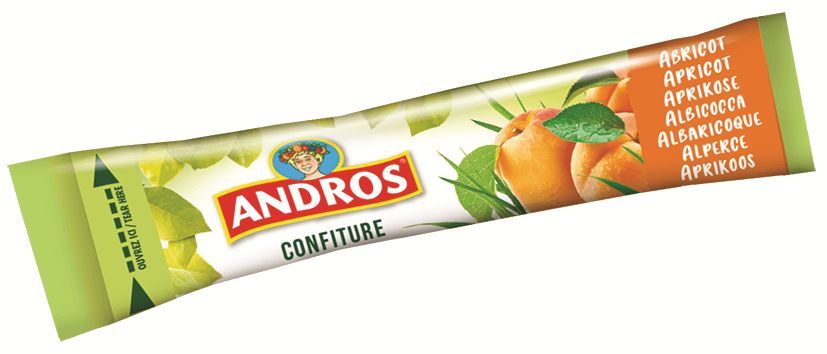 Confiture d'abricots - ANDROS - Carton de 100 sticks