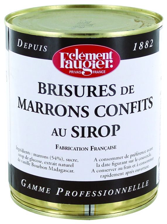 Brisures de marrons confits au sirop - CLEMENT FAUGIER - Boite 4/4
