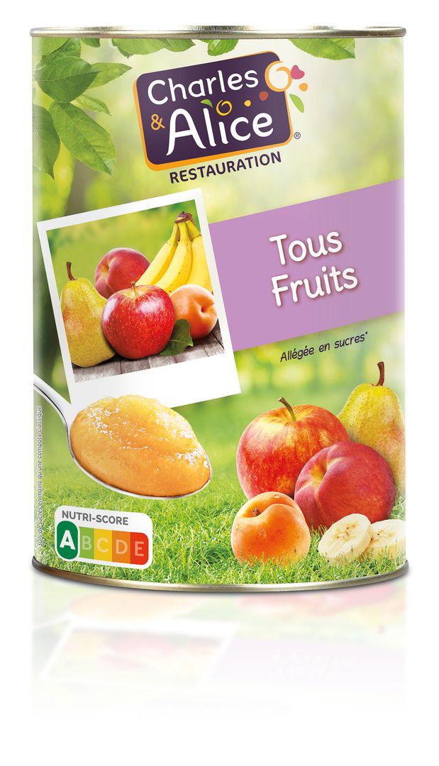 Spécialité tous fruits allégé en sucres - CHARLES ET ALICE - Boite 5/1