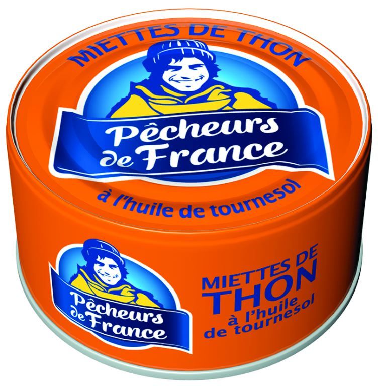 Thon en miettes à l'huile de tournesol - PECHEURS DE FRANCE - Boite 1/10