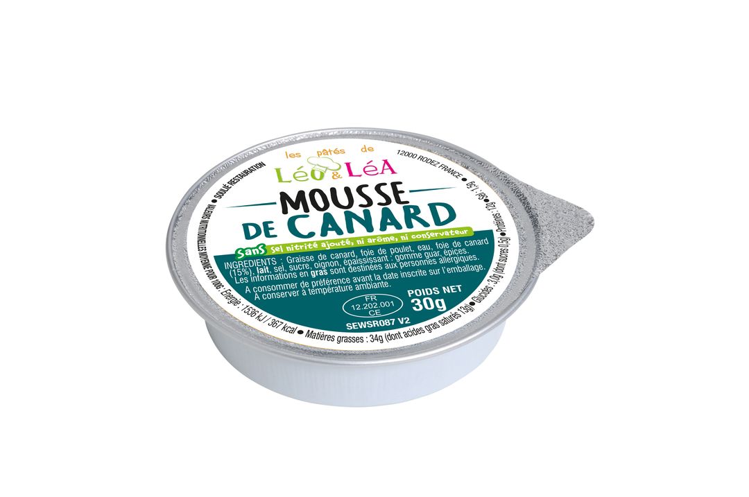 Mousse de canard - SOULIE - Carton de 144 coupelles