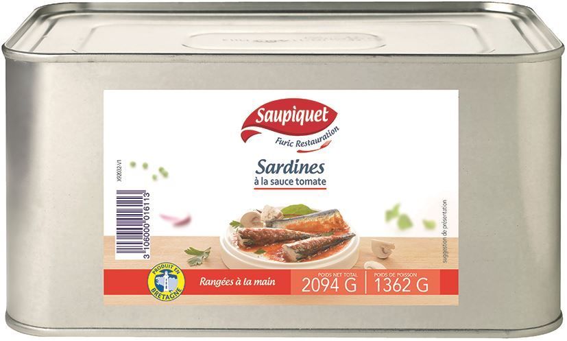 Sardines à la tomate - FURIC - Boite 3/1