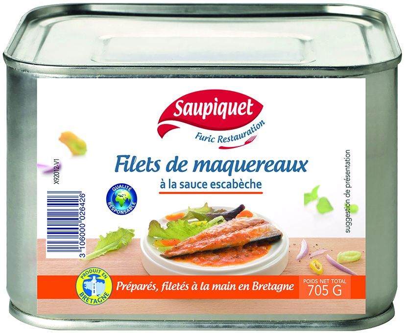 Filets de maquereaux à la sauce escabèche - FURIC - Boite 4/4