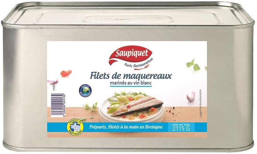 Filets de maquereaux au vin blanc - FURIC - Boite 3/1