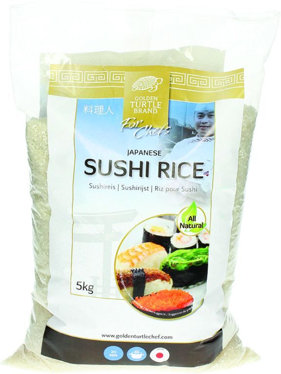 Riz pour sushis - GOLDEN TURTLE CHEF - Sac de 5 kg