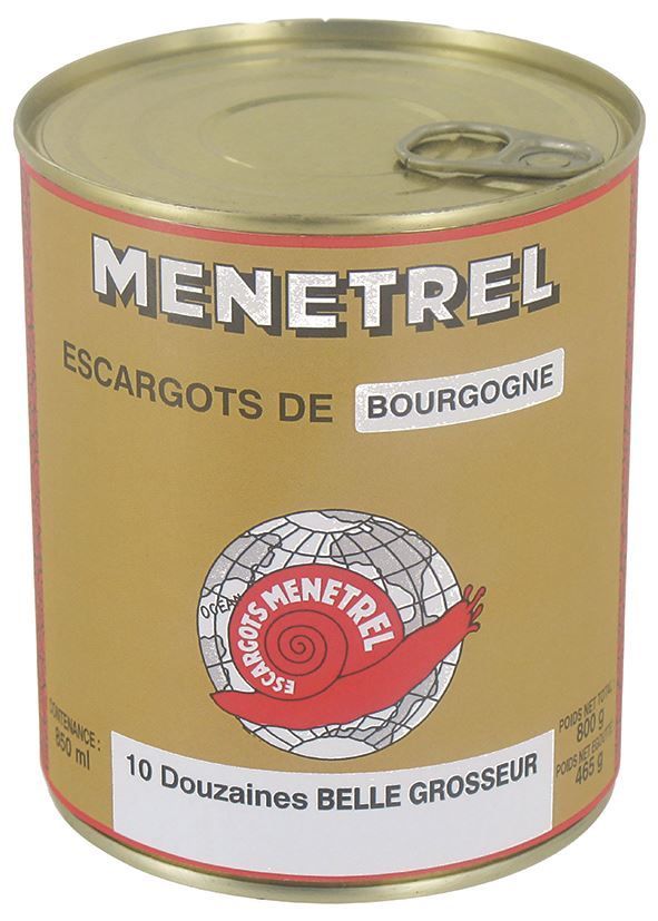 Escargot de Bourgogne belle grosseur - MENETREL - Boite 4/4