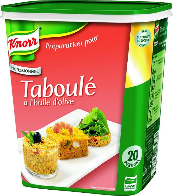 Préparation pour taboulé à l'huile d'olive déshydratée - KNORR - Boite de 625 g