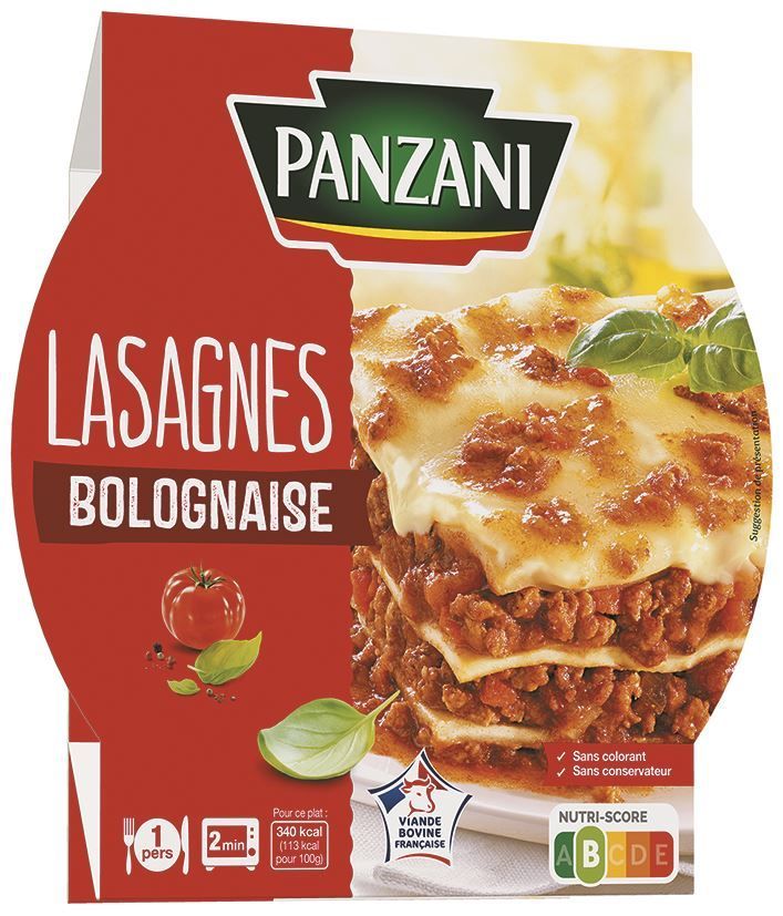 Lasagnes bolognaise - PANZANI - Carton de 8 barquettes