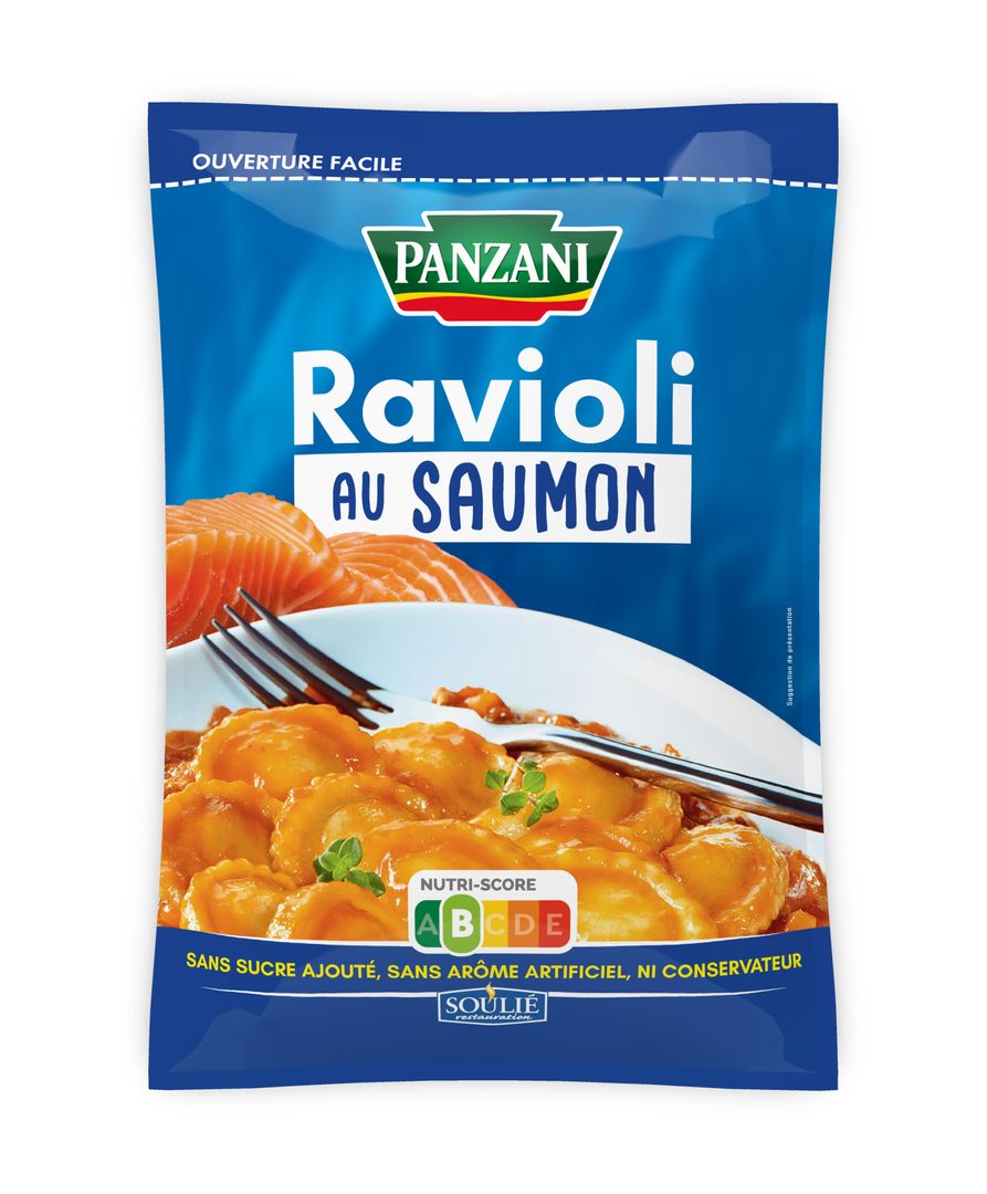 Ravioli au saumon - PANZANI - Carton de 3 poches