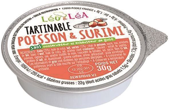 Tartinable de poisson et surimi - SOULIE - Carton de 144 coupelles