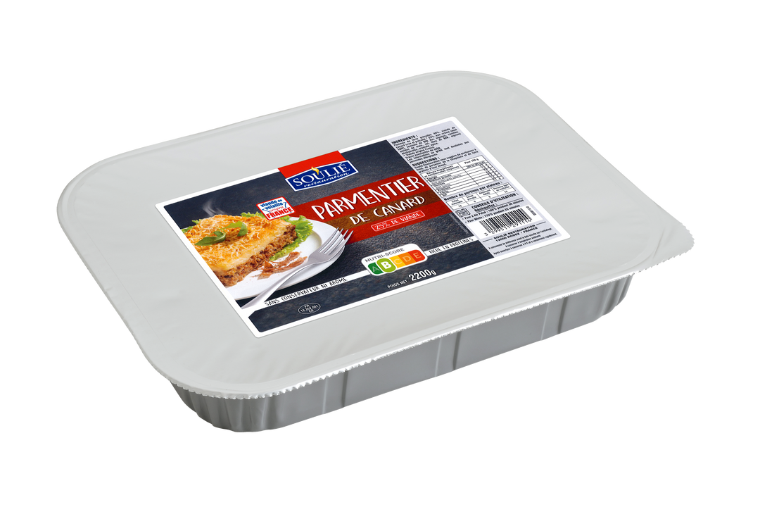 Parmentier de canard - SOULIE - Plateau de 2,2 kg