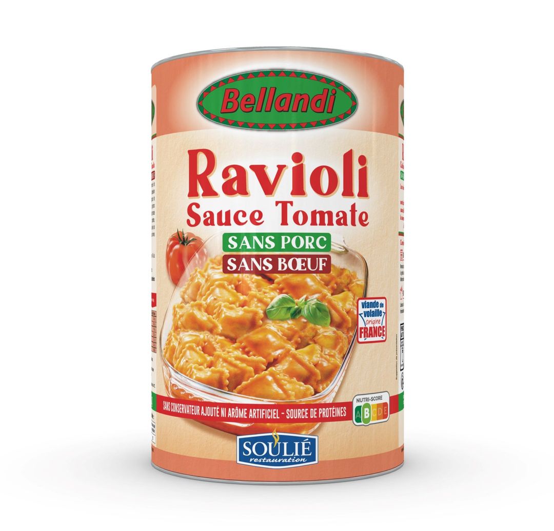 Ravioli volaille sauce tomate - BELLANDI - Boîte 5/1