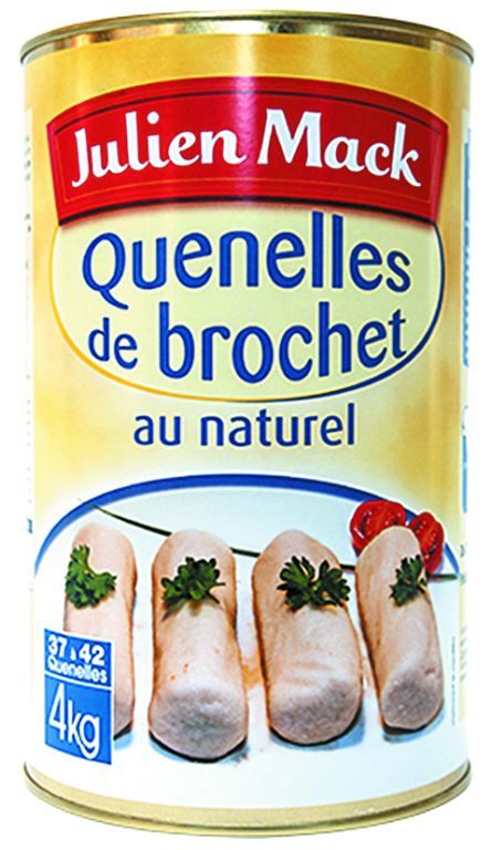 Quenelles de brochet au naturel - MACK - Boite 5/1