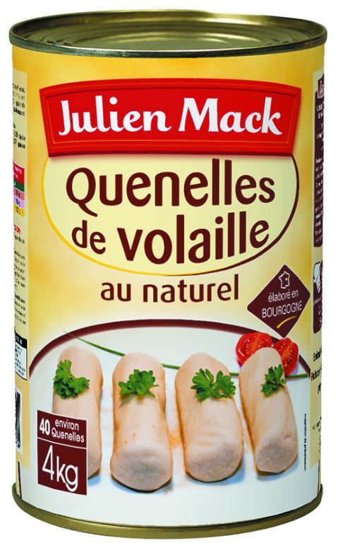 Quenelles de volaille au naturel - MACK - Boite 5/1